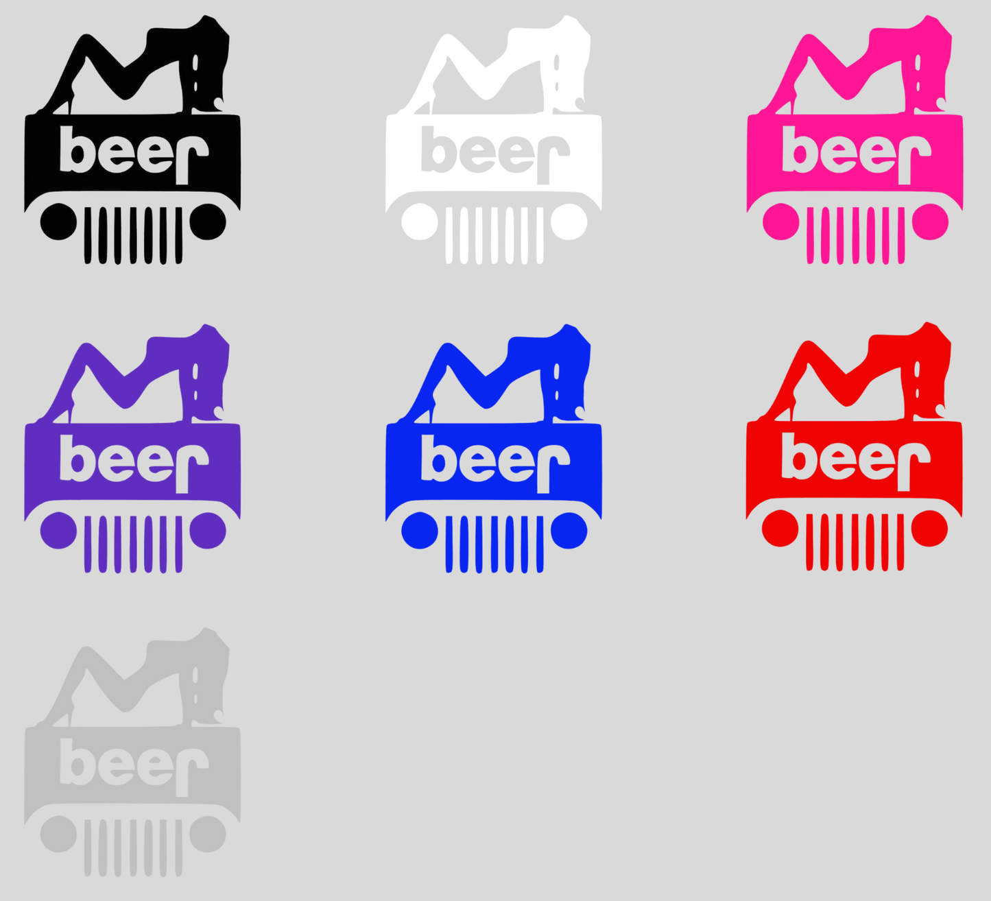 Off-Road & Beer Vinyl Decal