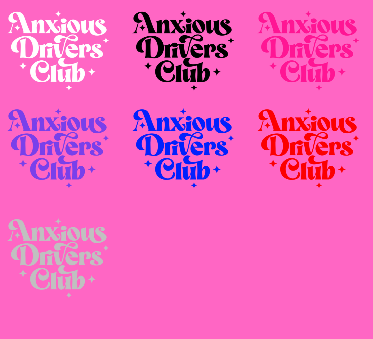 Anxious Drivers Club Decal