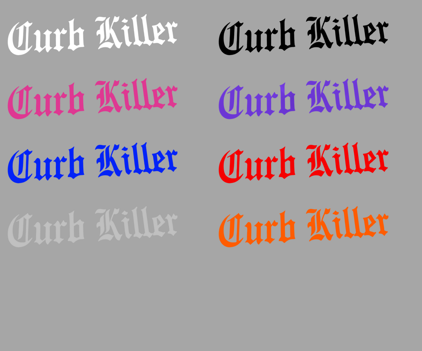 Curb Killer Decal