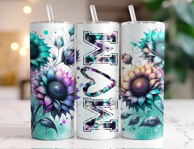 Mom Tumbler Sunflowers