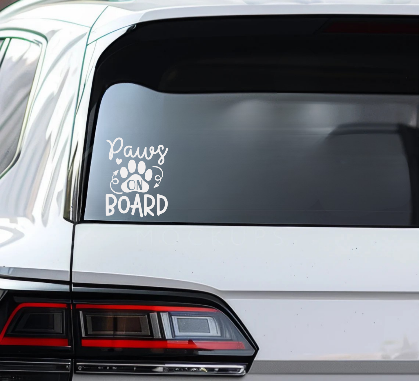Paws on Board Decal