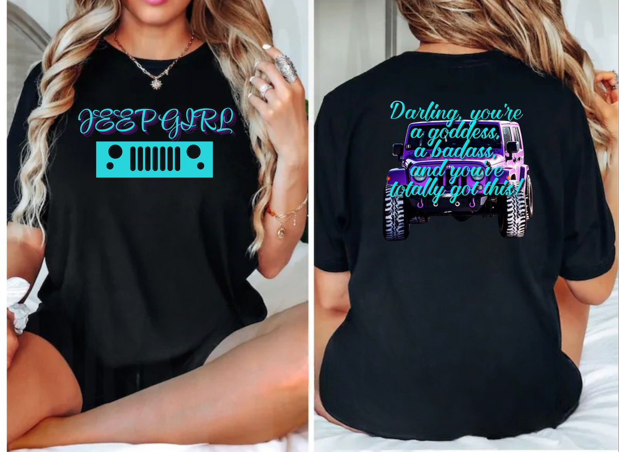 Jeep Girl Front/Back Design