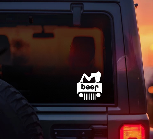 Off-Road & Beer Vinyl Decal