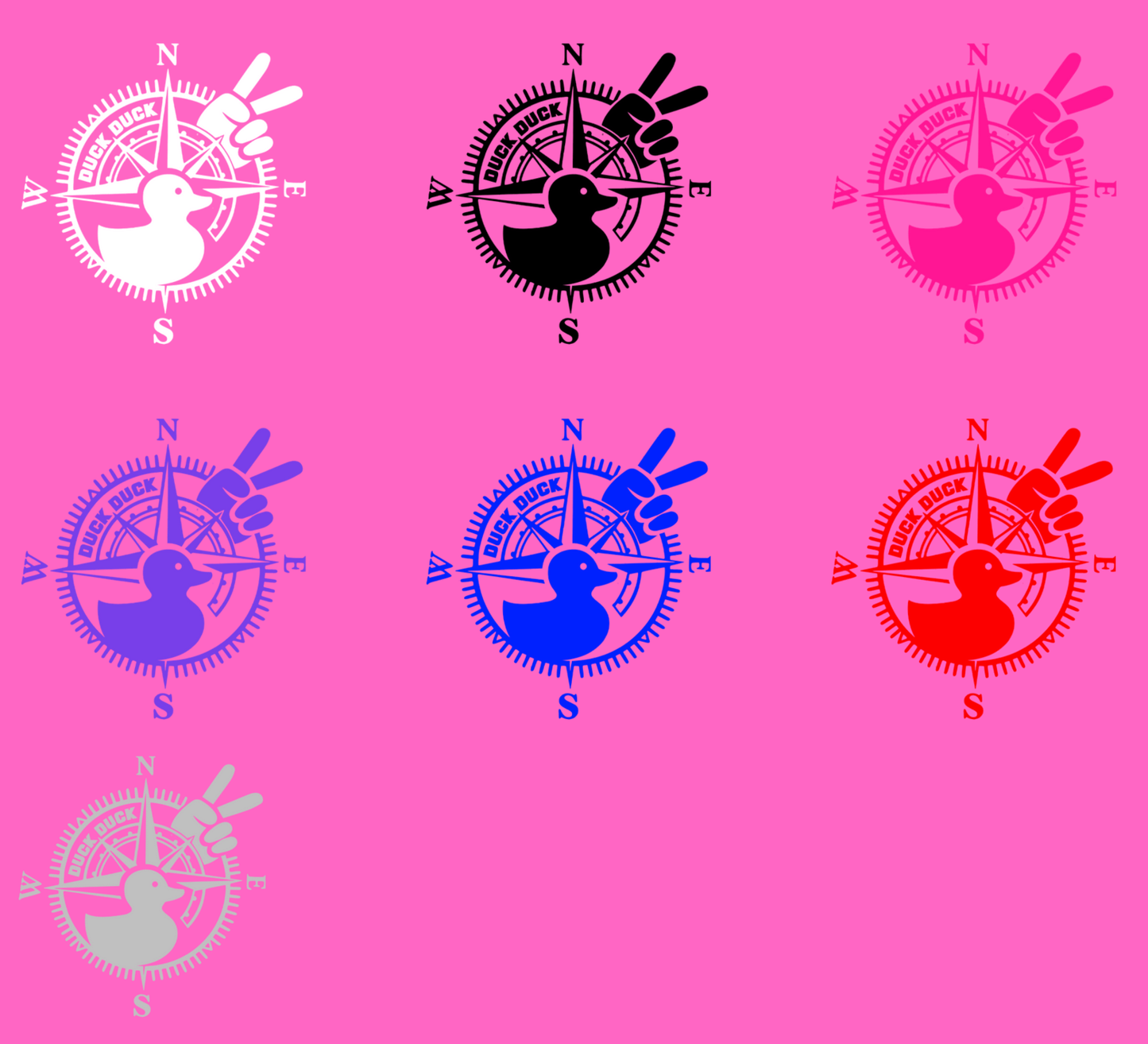 Compass with Duck Decal