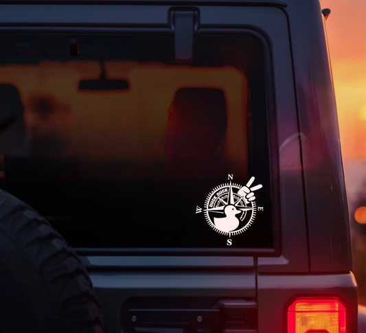 Compass with Duck Decal