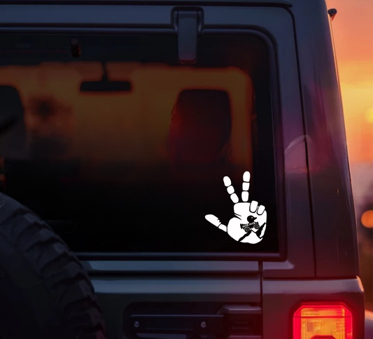 Jeep Wave with Duck Decal