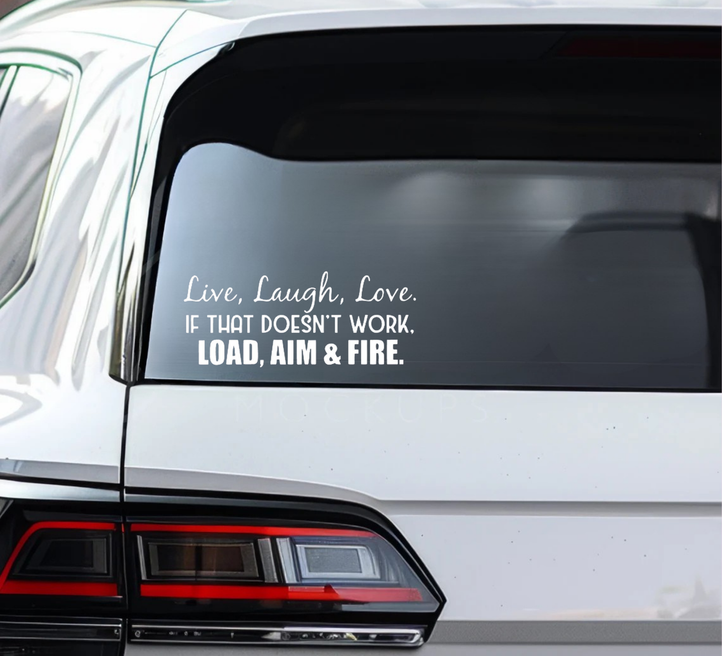Live, Laugh, Love Decal