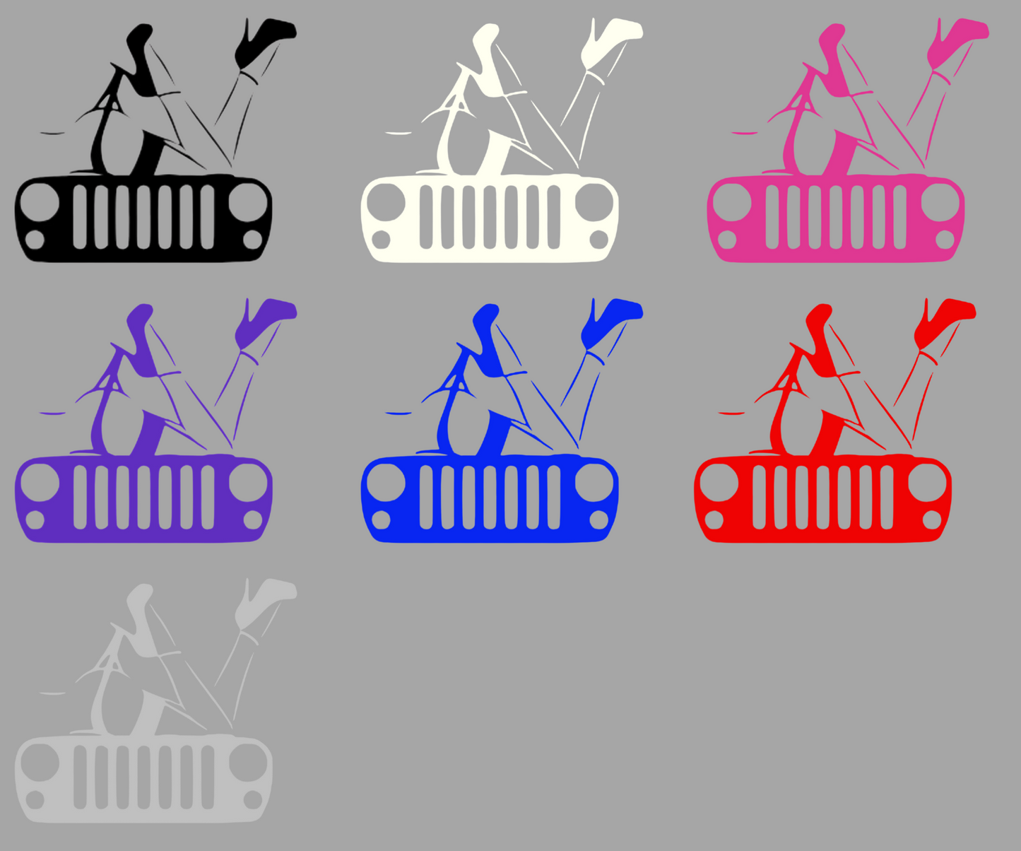 Jeep Grill Decal