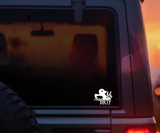I Like It Dirty Duck Decal