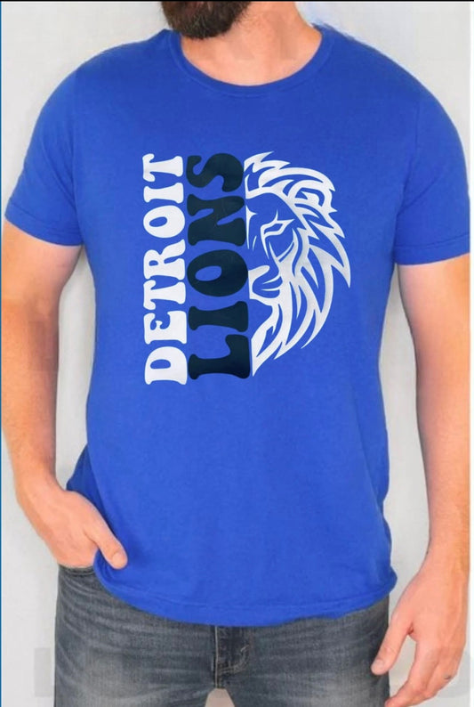 Detroit Lions Vertical Graphic Tee