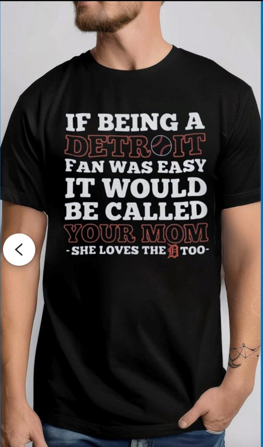 Detroit Fan Humor Tee – Black & Bold Edition