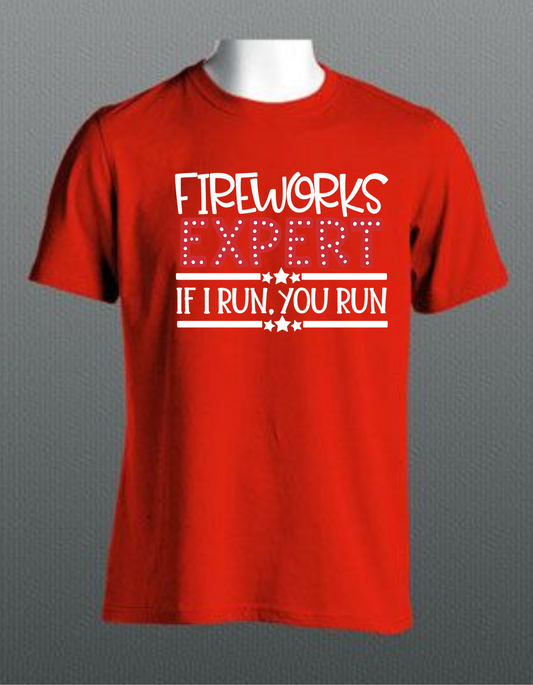 Fireworks Expert T-shirt