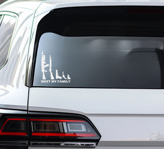 Meet My Family Decal
