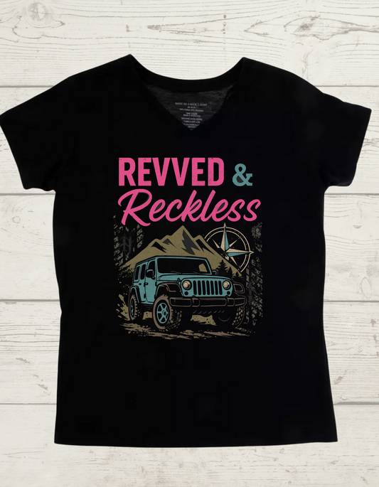 Revved & Reckless V-Neck
