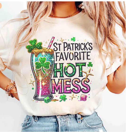 St. Pattys day Hott Mess T-Shirt